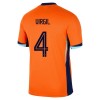 Camisola Holanda Virgil 4 Homen Equipamento 1ª Euro 2024